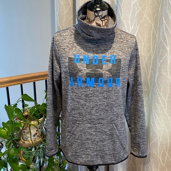 Under Armour Fleece Funnel Neck Cold Gear Top - Picture 3 of 5